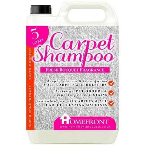 Homefront Carpet Shampoo - Deeply Cleans to Remove Stains and Odours, Suitable for all Carpet Cleaners, Flora