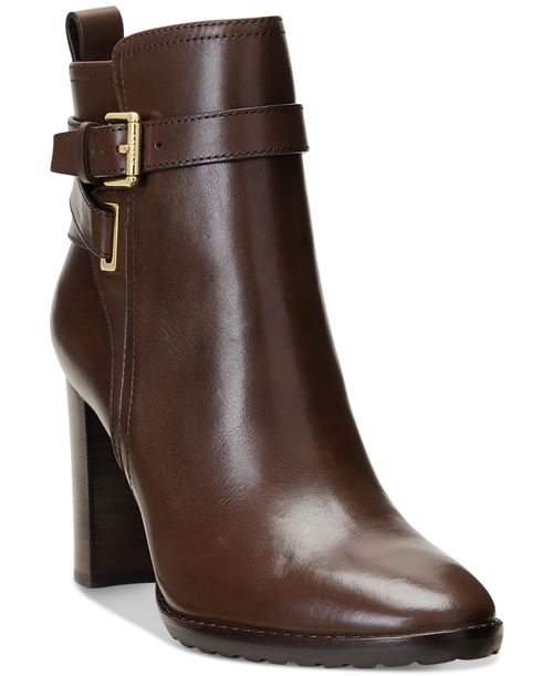 Women's Madisyn Buckled Dress Booties - Chestnut Brown