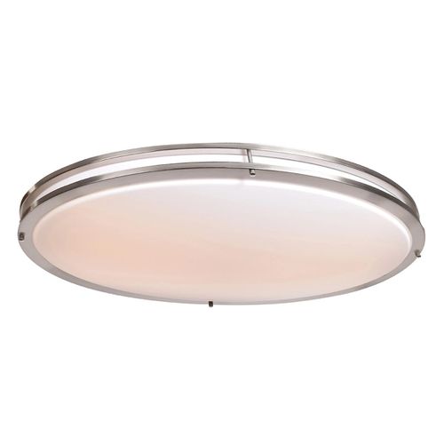 Access Solero Oval 18" Ceiling Light in Brushed Stee