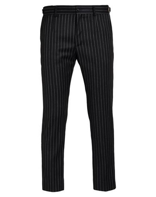 Man Pants Black Size 34 Virgin Wool, Polyester, Silk, Viscose, Elastane