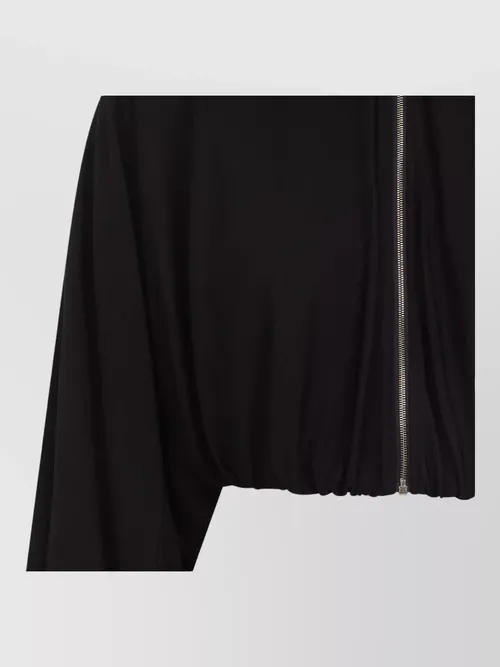 Alaïa - cropped high neck long sleeve jacket