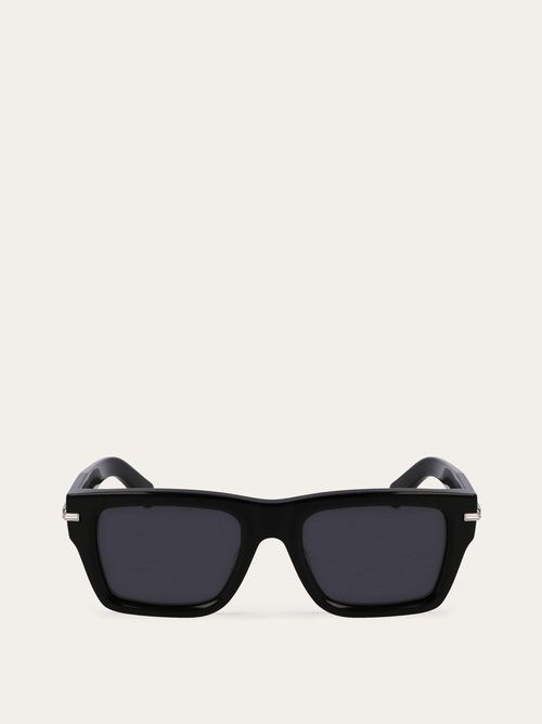 Men Rectangular frame sunglasses Black