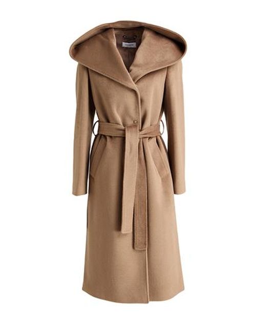 Woman Coat Camel Size 6 Polyester, Acrylic, Wool