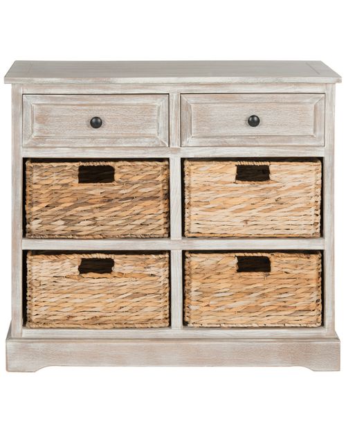 Herman Storage Unit with Wicker Baskets