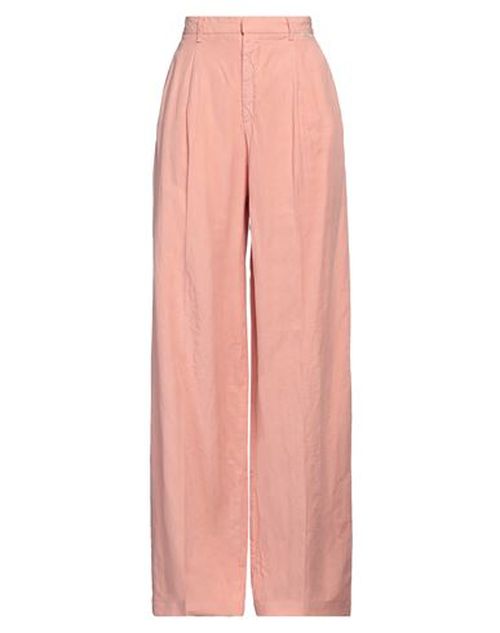 Roÿ Roger's Woman Pants Salmon pink Size 25 Lyocell, Linen, Cotton