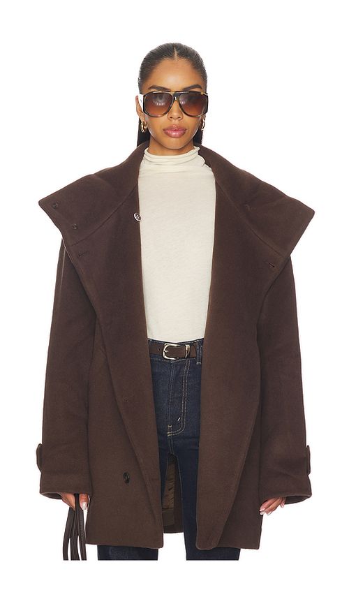 Lovers and Friends Rae Coat in Brown. M. Also in L, S, XL