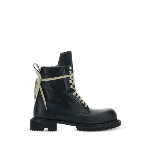 Low Army Lace-up Lug-sole Boots