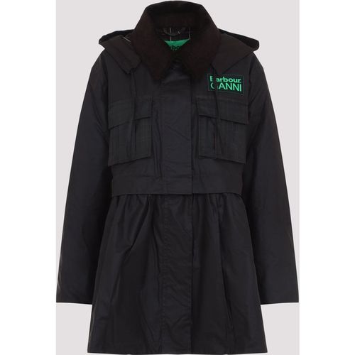Barbour X Ganni Peplum Wax Jacket