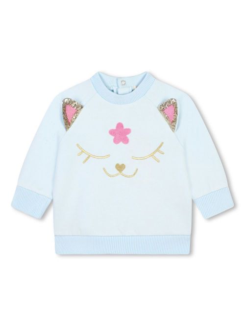 Embroidered tracksuit set - Blue