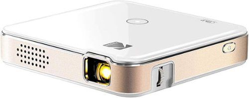 Luma 150 Pico Portable Projector, HD Mini Projector with Rechargeable Battery, Built-In Speaker & 1080p Support - White