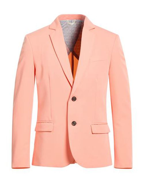 Man Blazer Salmon pink Size XL Polyester, Viscose, Elastane