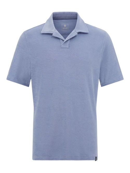 Boggi Milano Cotton/Nylon Polo Shirt - Blue