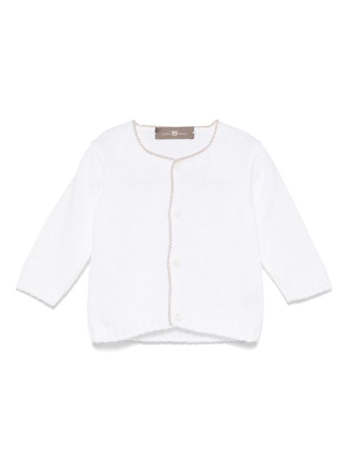 Little Bear cotton cardigan - White