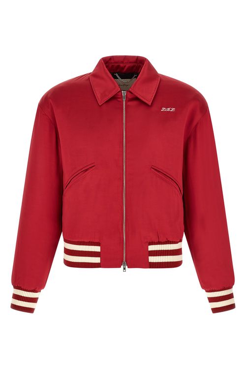 'Aces Satin Club' Bomber Jacket