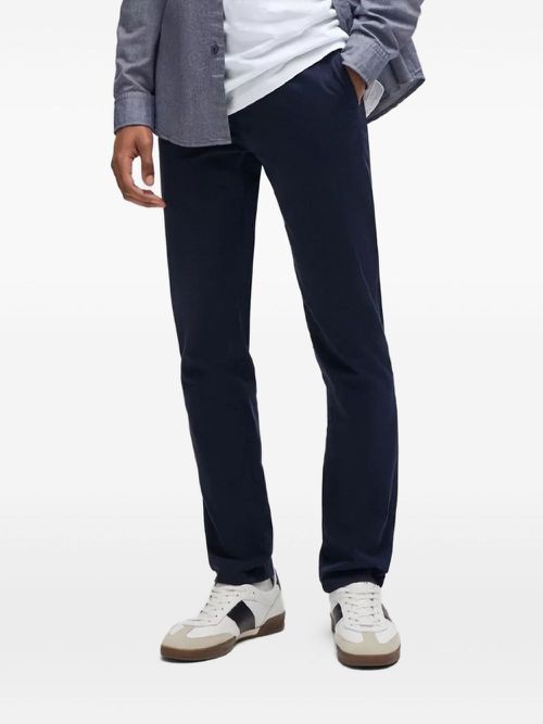 Logo-patch trousers - Blue