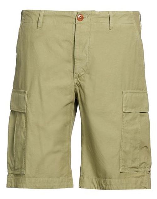 Man Shorts & Bermuda Shorts Military green Size 38 Cotton
