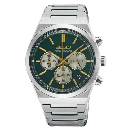Sport Chronograph Quartz Green Dial Mens Watch SSB461P1