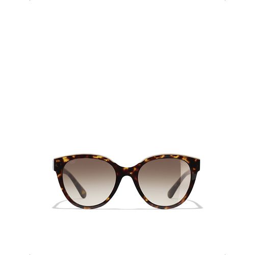 Womens Brown Butterfly Sunglasses