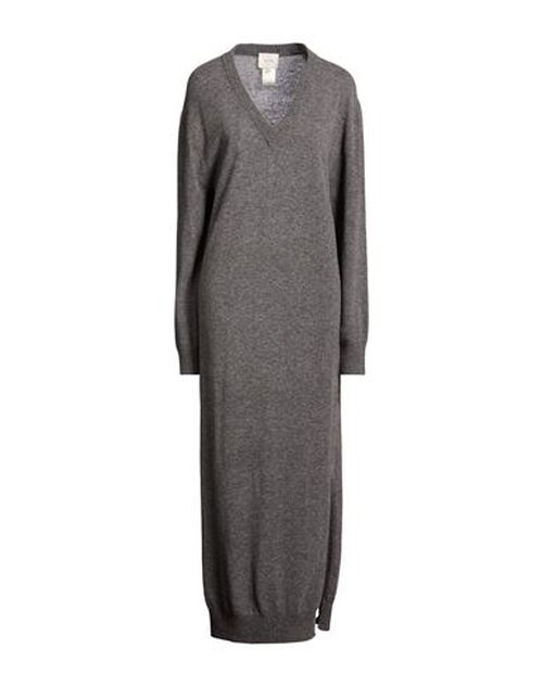 Crème Woman Maxi dress Grey Size M Merino Wool, Cashmere