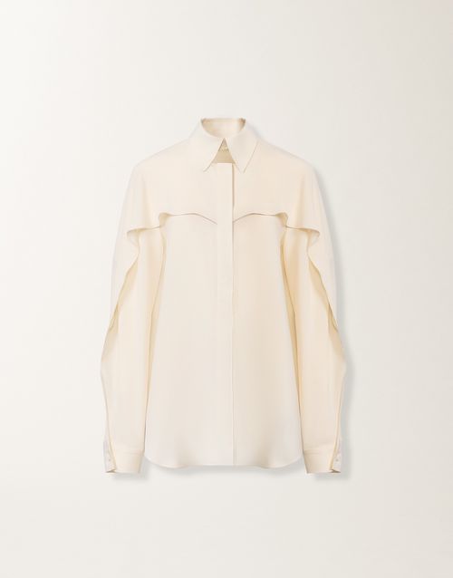 Crepe de chine shirt, butter