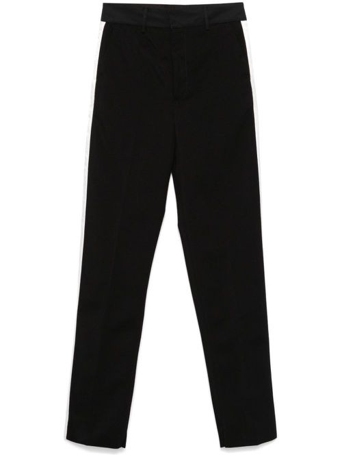 Twill-weave trousers - Black