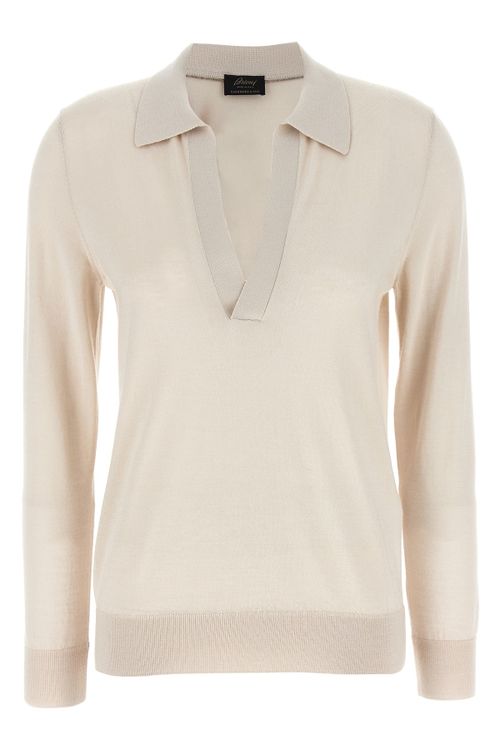 Cashmere And Silk Polo Shirt