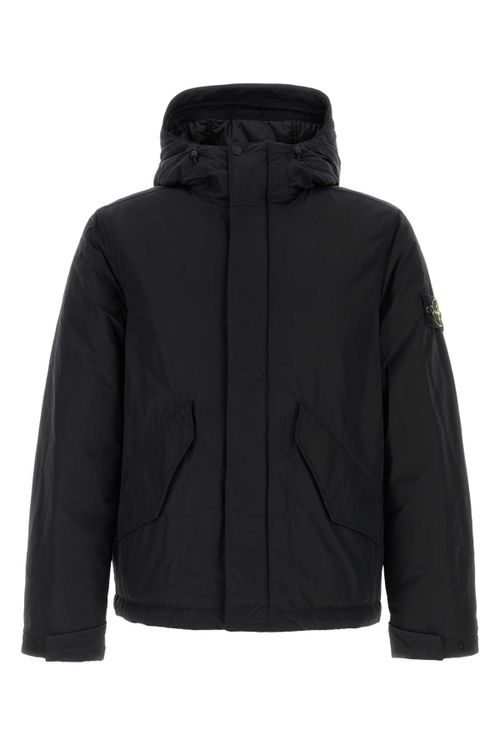Hooded Down Down Jacket — Black