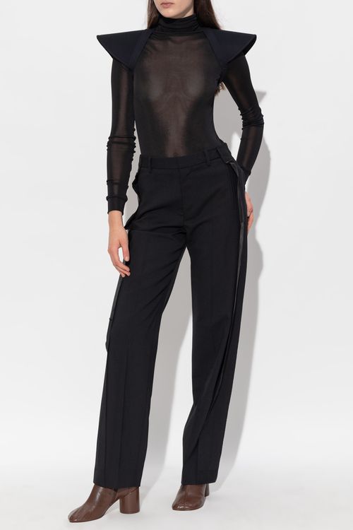 Creased Trousers, Women's, Black