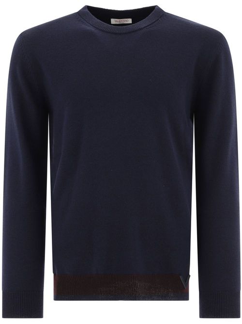 Appliqué-logo jumper - Blue