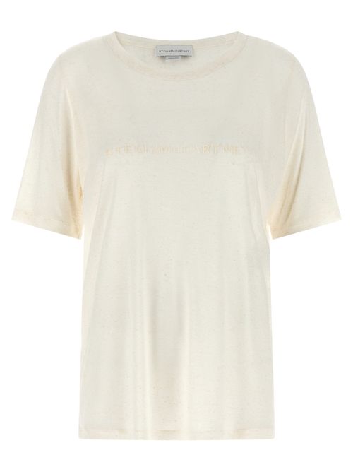 Logo-Embroidered Viscose T-Shirt — White