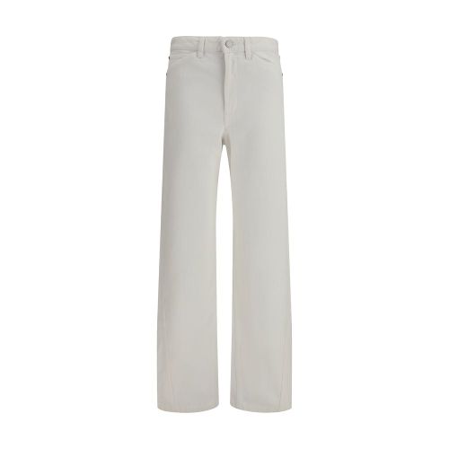 Five-Pocket Cotton Trousers — White