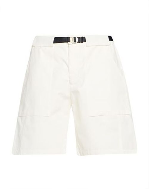 Man Shorts & Bermuda Shorts White Size L Cotton