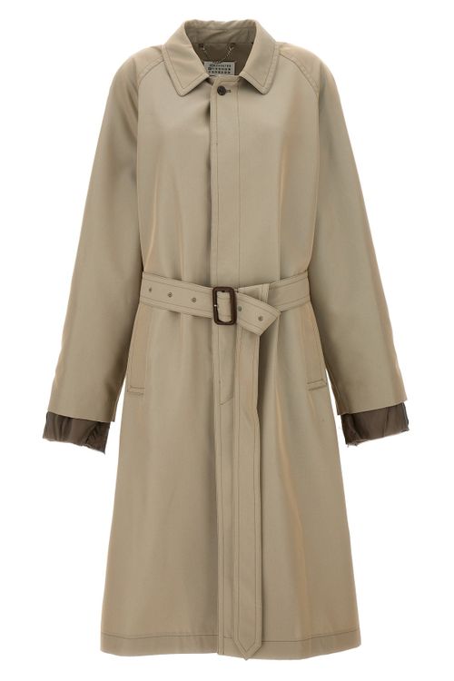 Long Single-Breasted Trench Coat