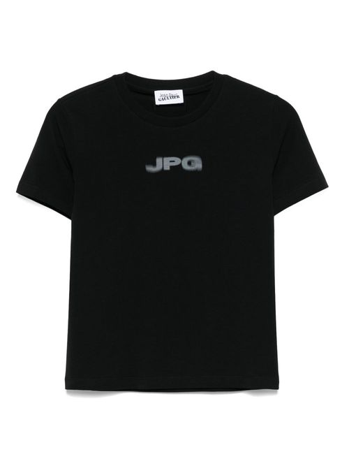 Stretch-cotton t-shirt - Black