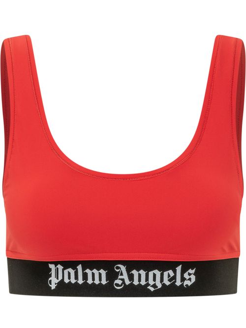 Red Logo Scoop Neck Tank Top