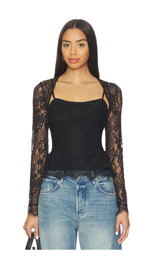 Free People Paloma Lace Top in Black. - XS also in L, M