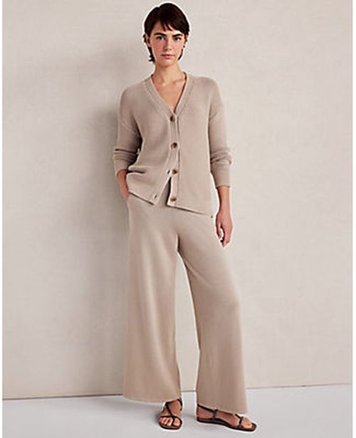 Ann Taylor Haven Well Within Organic Cotton Wide Leg Pants