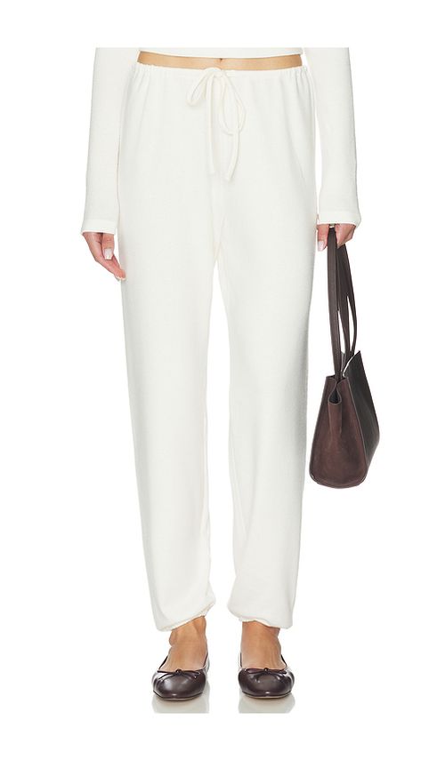 WellBeing + BeingWell Delaney Jogger in White. L. Also in XXS, XS, S