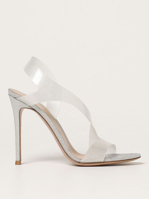 Metropolis sandal in glitter plexi