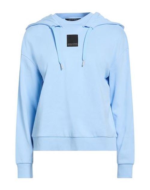 Woman Sweatshirt Azure Size L Cotton