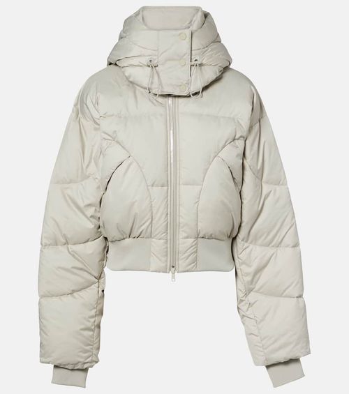 Quilted cropped puffer jacket