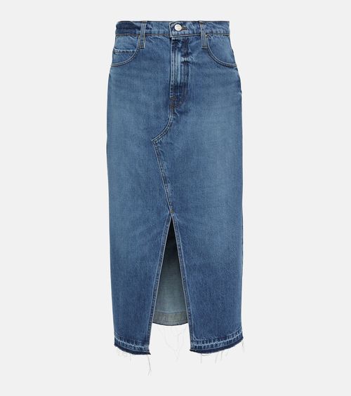The Midaxi denim midi skirt
