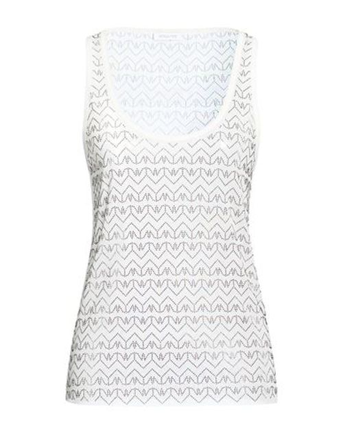 Woman Top White Size 0 Polyester, Elastane