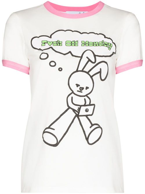 Graphic-print cotton T-shirt - White