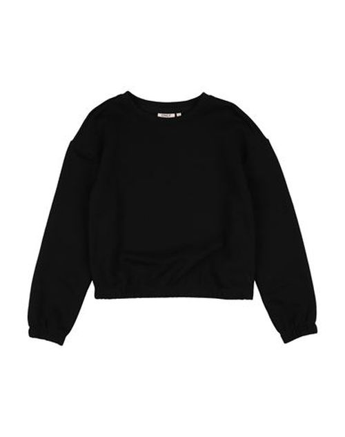 Kid Girl Sweatshirt Black Size 11 Cotton, Polyester