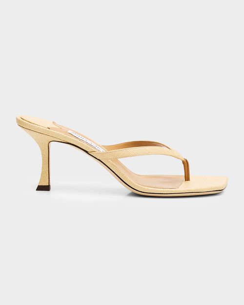70mm Freja Raffia Sandals
