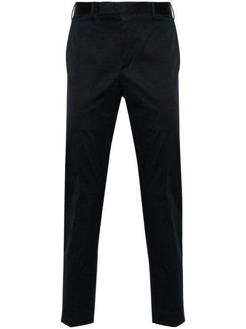Low-rise slim-fit tailored trousers - Blue