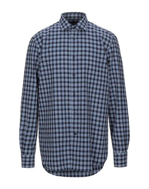 Man Shirt Midnight blue Size 15 Cotton