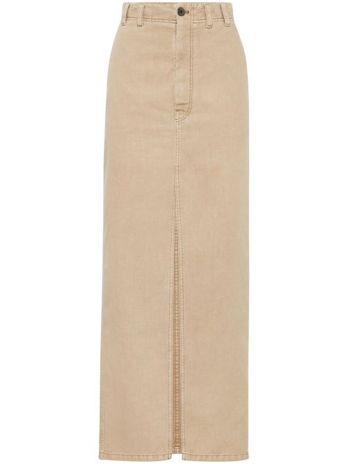 Monili bead-embellished skirt - Neutrals