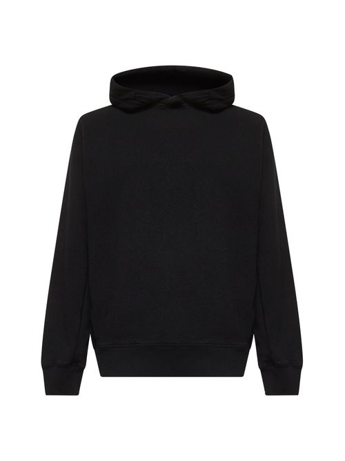 STONE ISLAND | Black cotton hoodie| Man | XXL